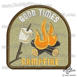 Digi Stamps Patches Campfire