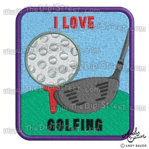 Digi Stamps Patches Golf